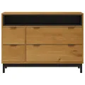 Commode FLAM 110x40x80 cm bois de pin massif