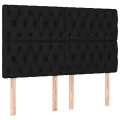 cadre de lit avec matelas Noir 160x200 cm Tissu