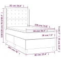 cadre de lit avec matelas Noir 90x190 cm Similicuir