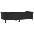 Lit de jour noir 80x200 cm similicuir