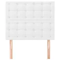 Têtes de lit 2 pcs Blanc 100x5x78/88 cm Similicuir