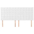 Têtes de lit 4 pcs Blanc 100x5x78/88 cm Similicuir