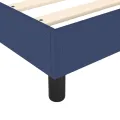 cadre de lit Bleu 140x190 cm Tissu