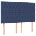 Têtes de lit 4 pcs Bleu 80x7x78/88 cm Tissu