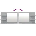 Miroir de bain Sonoma gris 60x10,5x45 cm Bois d'ingénierie
