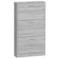 Armoire à chaussures Sonoma gris 59x17x108 cm Bois d'ingénierie