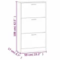 Armoire à chaussures Sonoma gris 59x17x108 cm Bois d'ingénierie