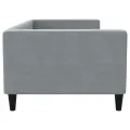 Lit de repos gris clair 90x200 cm Tissu