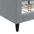 Lit de repos gris clair 90x200 cm Tissu
