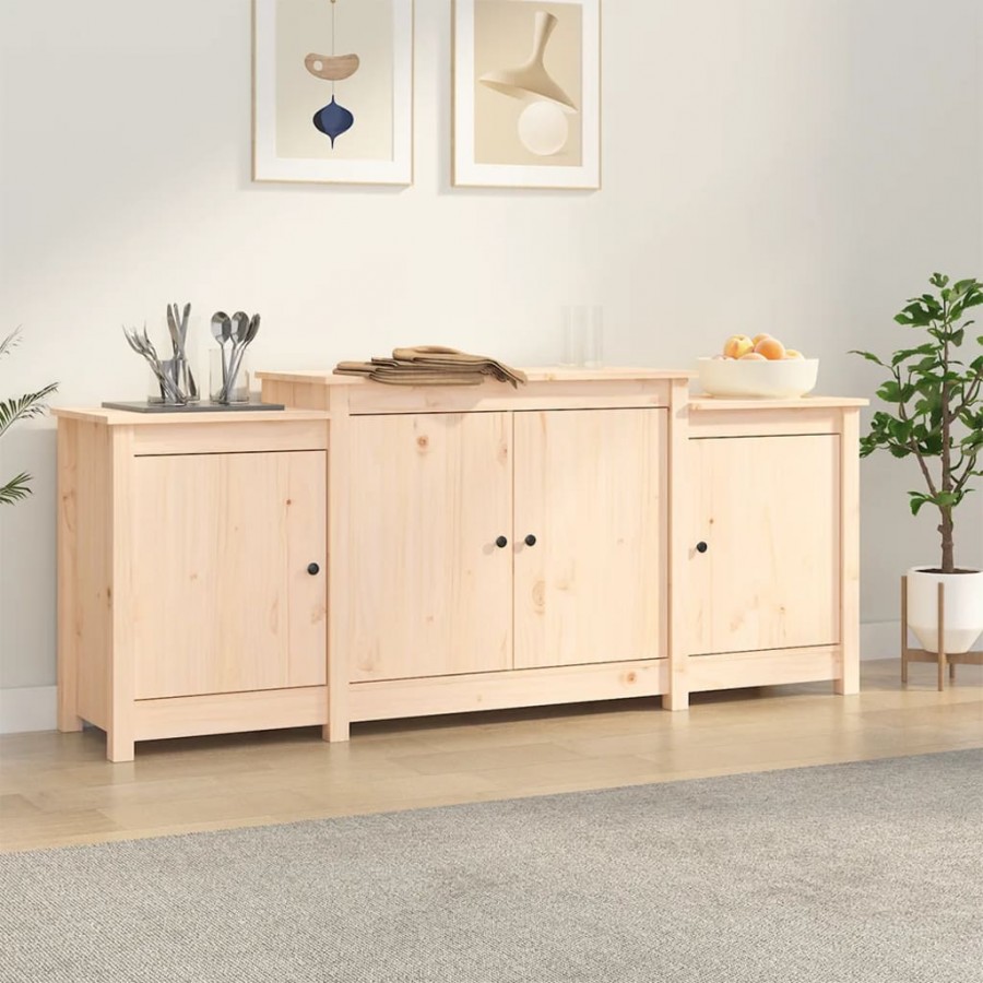 Buffet 164x37x68 cm Bois massif de pin