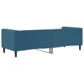 Lit de repos bleu 80x200 cm velours