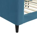 Lit de repos bleu 80x200 cm velours