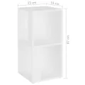 Armoire d'angle Blanc 33x33x67 cm Aggloméré