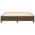 cadre de lit Marron foncé 180x200 cm Tissu