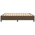 cadre de lit Marron foncé 180x200 cm Tissu