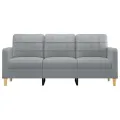 Canapé à 3 places Gris clair 180 cm Tissu