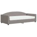 Lit de jour avec matelas taupe 100x200 cm tissu