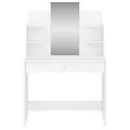 Coiffeuse avec miroir blanc 96x39x142 cm