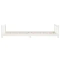 Cadre de lit pour enfants blanc 90x200 cm bois de pin massif