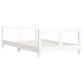 Cadre de lit pour enfant blanc 80x160 cm bois de pin massif