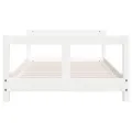 Cadre de lit pour enfant blanc 80x160 cm bois de pin massif