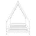Cadre de lit pour enfants blanc 90x190 cm bois de pin massif