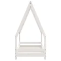 Cadre de lit pour enfant blanc 70x140 cm bois de pin massif