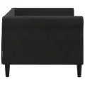 Lit de repos noir 80x200 cm velours