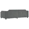Lit de repos gris foncé 80x200 cm tissu