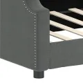 Lit de repos gris foncé 80x200 cm tissu
