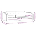 Lit de repos gris foncé 80x200 cm tissu