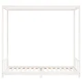 Cadre de lit pour enfants blanc 90x200 cm bois de pin massif