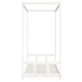 Cadre de lit pour enfants blanc 90x200 cm bois de pin massif