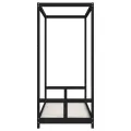 Cadre de lit pour enfants noir 80x200 cm bois de pin massif