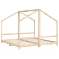Cadre de lit pour enfants 2x(90x190) cm bois de pin massif