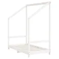 Cadre de lit pour enfant blanc 70x140 cm bois de pin massif