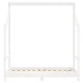 Cadre de lit pour enfant blanc 70x140 cm bois de pin massif