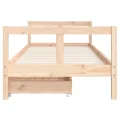 Cadre de lit pour enfants gris 80x200 cm bois de pin massif