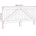 Tête de lit 200x104 cm bois massif de pin