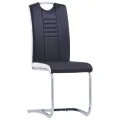 Ensemble de salle à manger 7 pcs Similicuir Noir