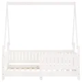 Cadre de lit pour enfant blanc 70x140 cm bois de pin massif