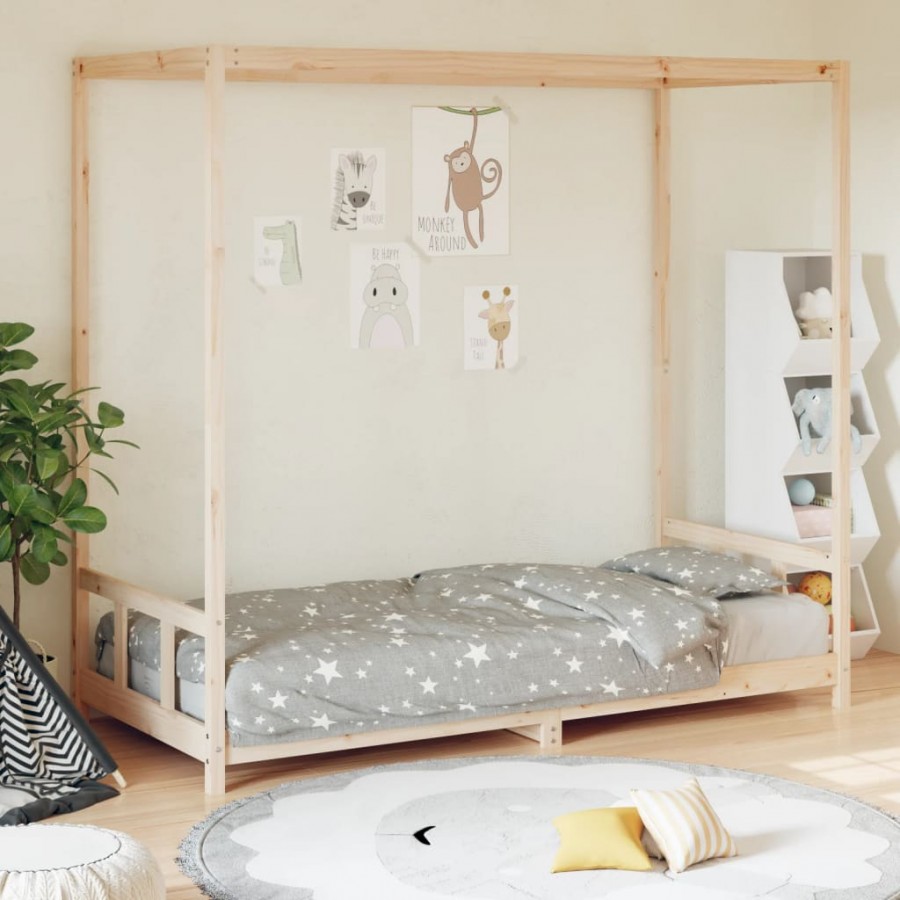 Cadre de lit pour enfant 90x190 cm Bois de pin massif