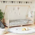 Cadre de lit pour enfants 90x200 cm bois de pin massif