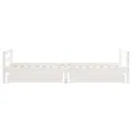 Cadre de lit enfant tiroirs blanc 90x200 cm bois de pin massif