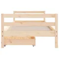 Cadre de lit d'enfants et tiroirs 90x190 cm bois de pin massif