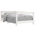 Cadre de lit pour enfant blanc 70x140 cm bois de pin massif