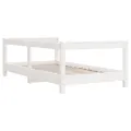Cadre de lit pour enfant blanc 70x140 cm bois de pin massif