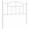 Tête de lit métal blanc 100 cm