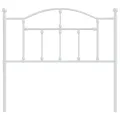 Tête de lit métal blanc 100 cm