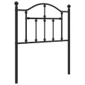 Tête de lit métal noir 75 cm
